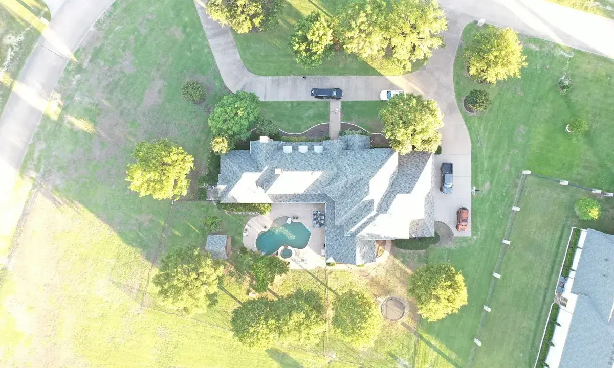 New shingle roof installation on a home in Addis